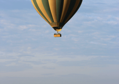 A large balloon in the sky
