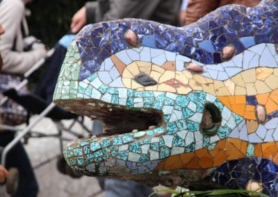 A colorful sculpture