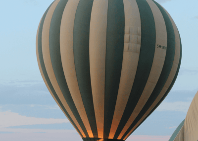 Vorbereitung des Ballons