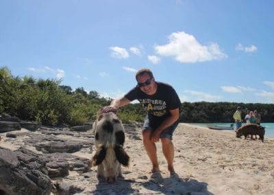 Staniel Cay auf den Bahamas - Schwimmende Schweine