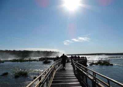 A bridge over a body of water