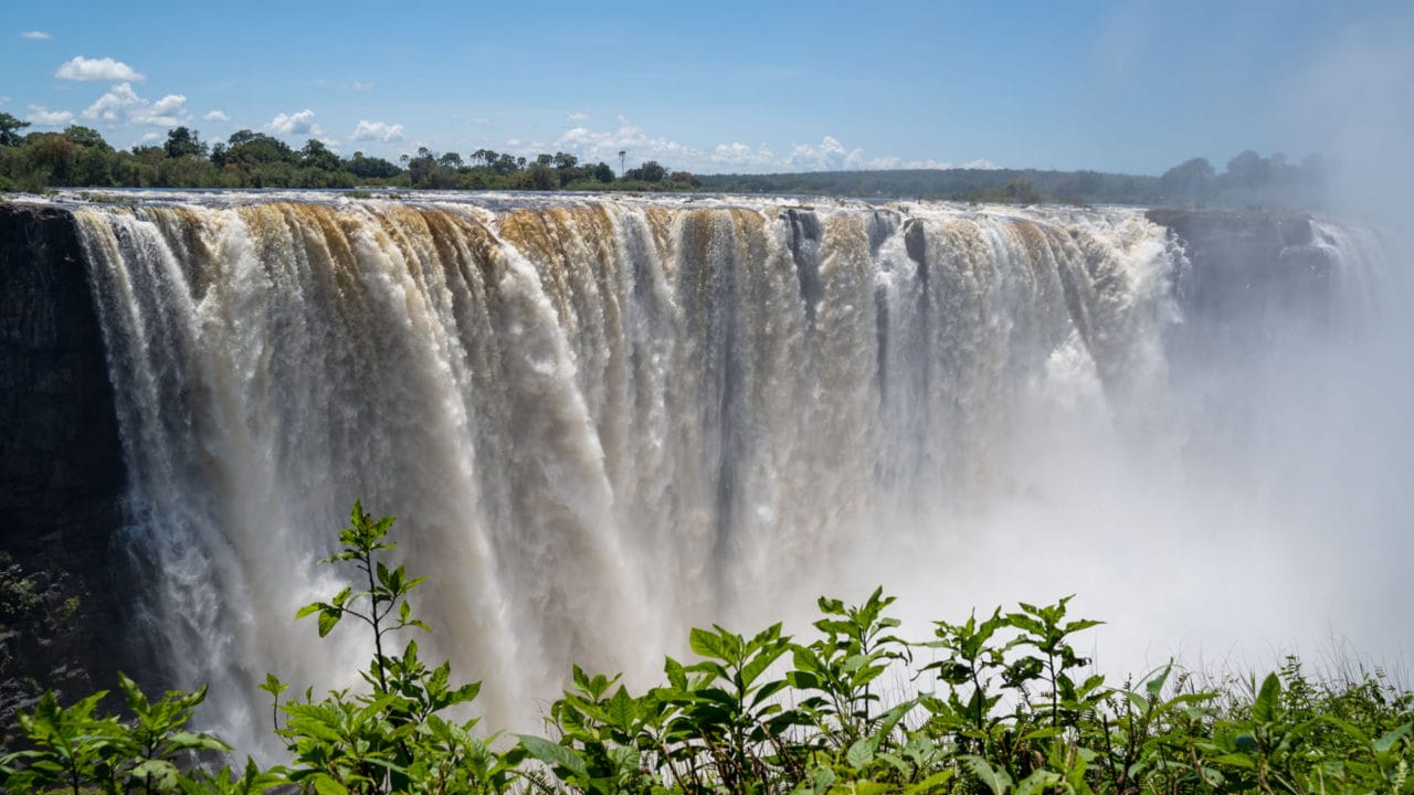 Victoria Falls Ein massiver Wasserfall