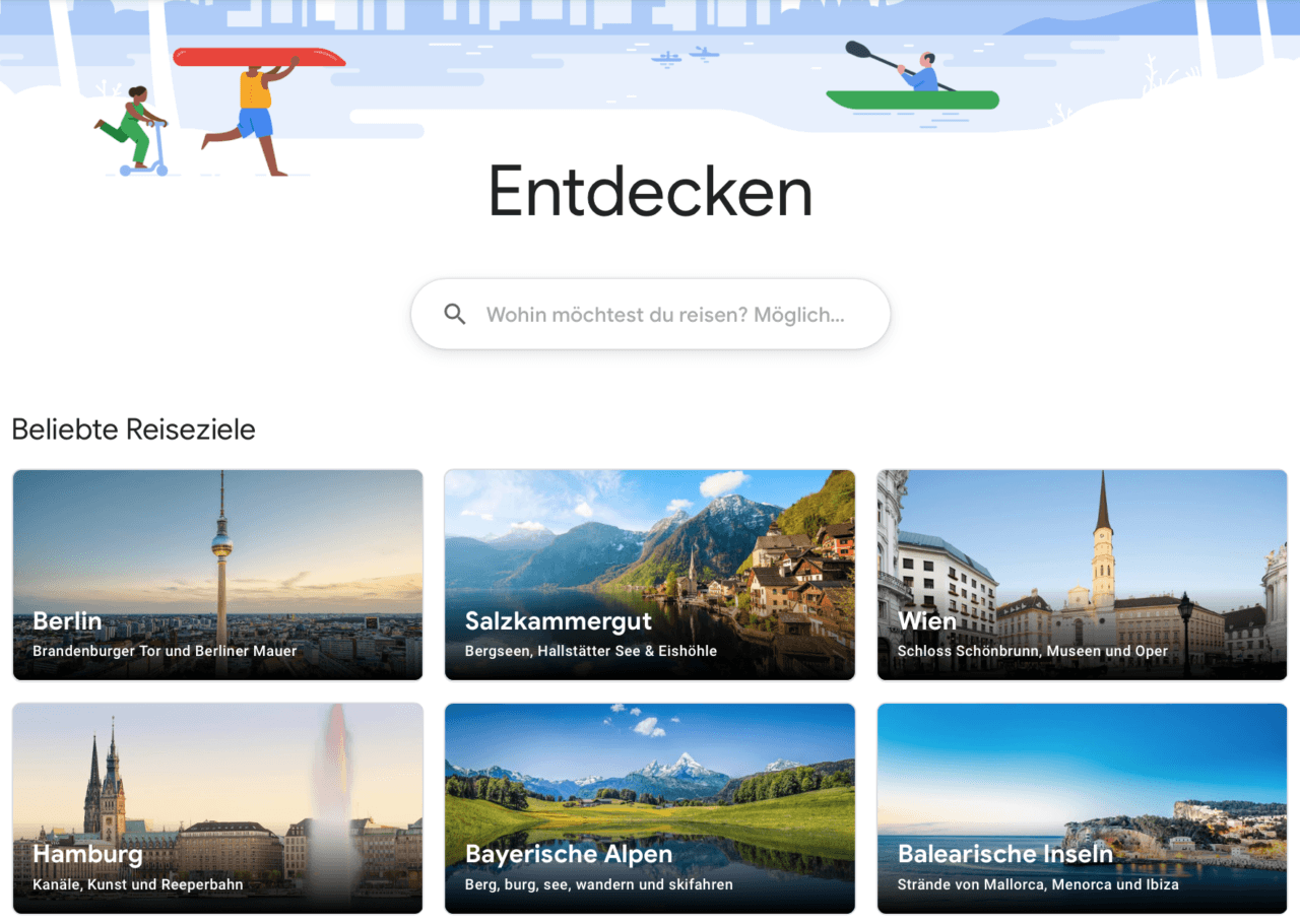 Google Flüge Screenshot