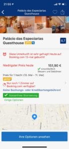 Booking.com App Screenshot der Booking.com App