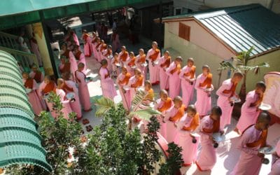 A group of people in a room